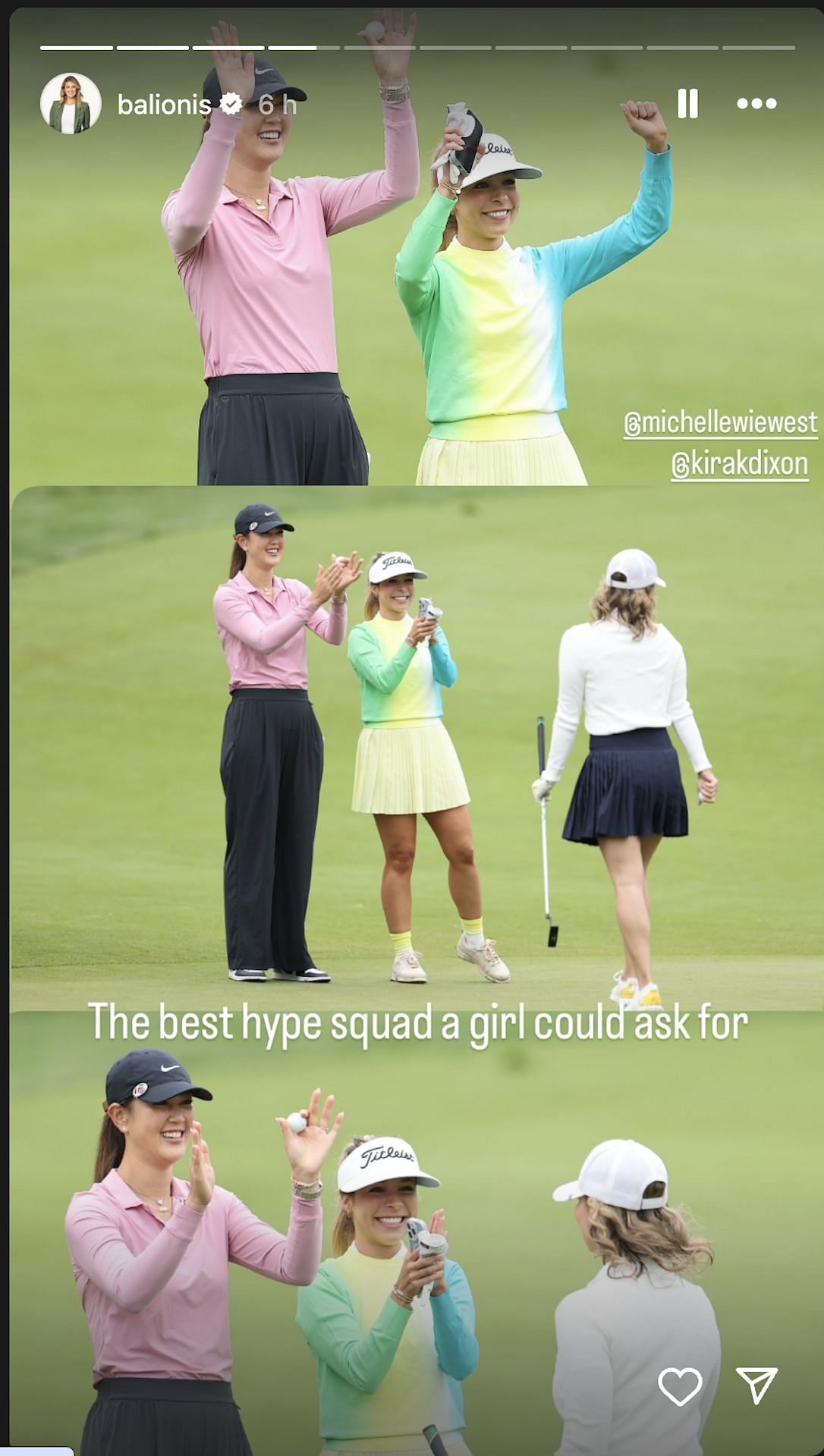 Amanda Balionis shares snaps from the 2025 Memorial Tournament Pro-Am (Image via Instagram @balionis)